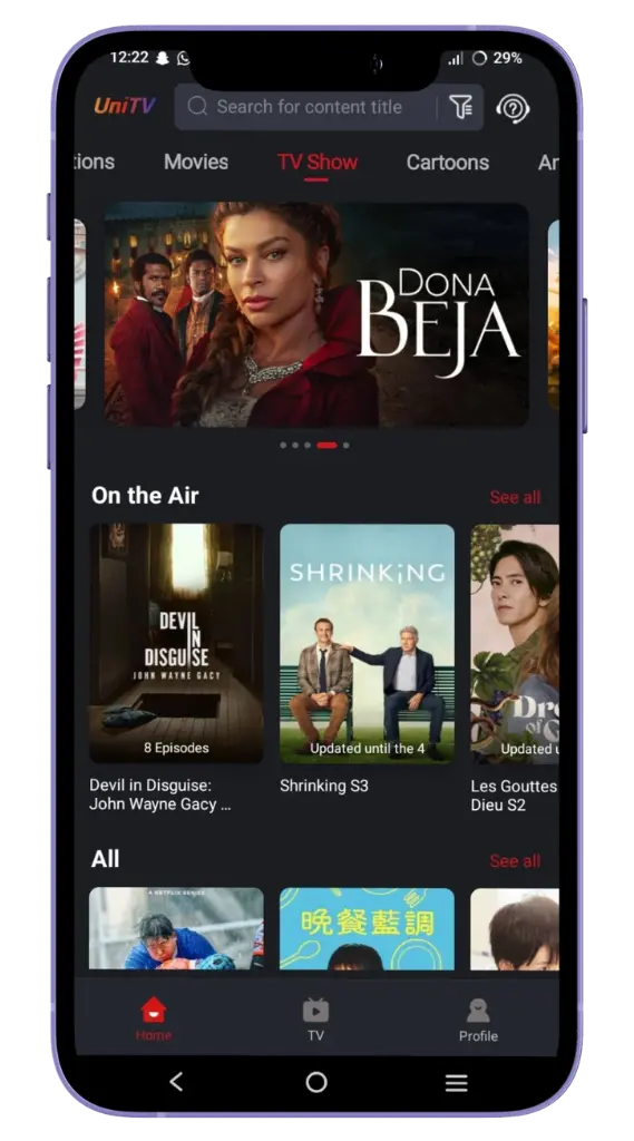 Programas e Séries de TV Programas e Séries de TV